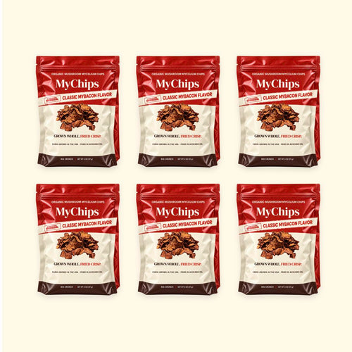 Six full-size Bacon two-ounce pouches. Twelve ounces total.