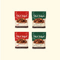 Two Bacon and two Sea Salt half-ounce pouches. Two ounces total.